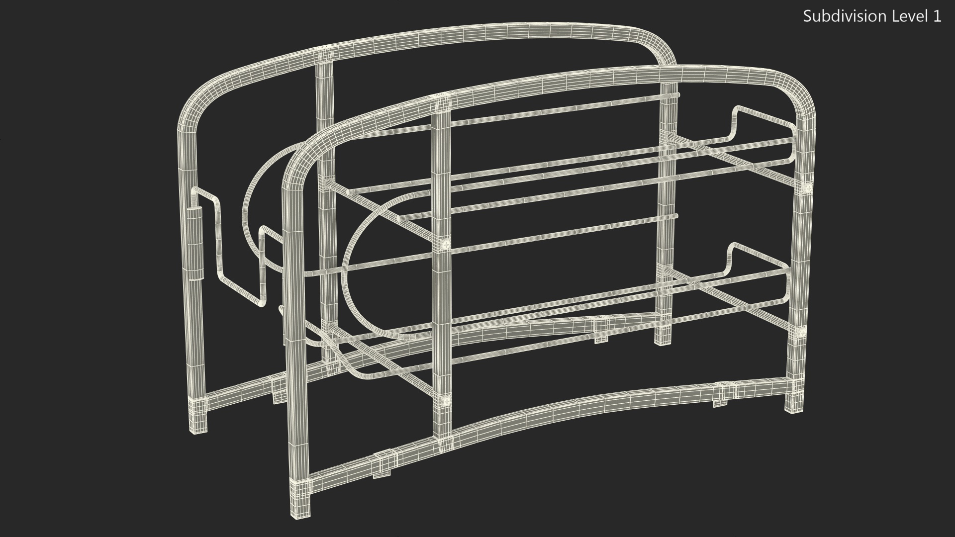 3D Tin Can Organizer Black model