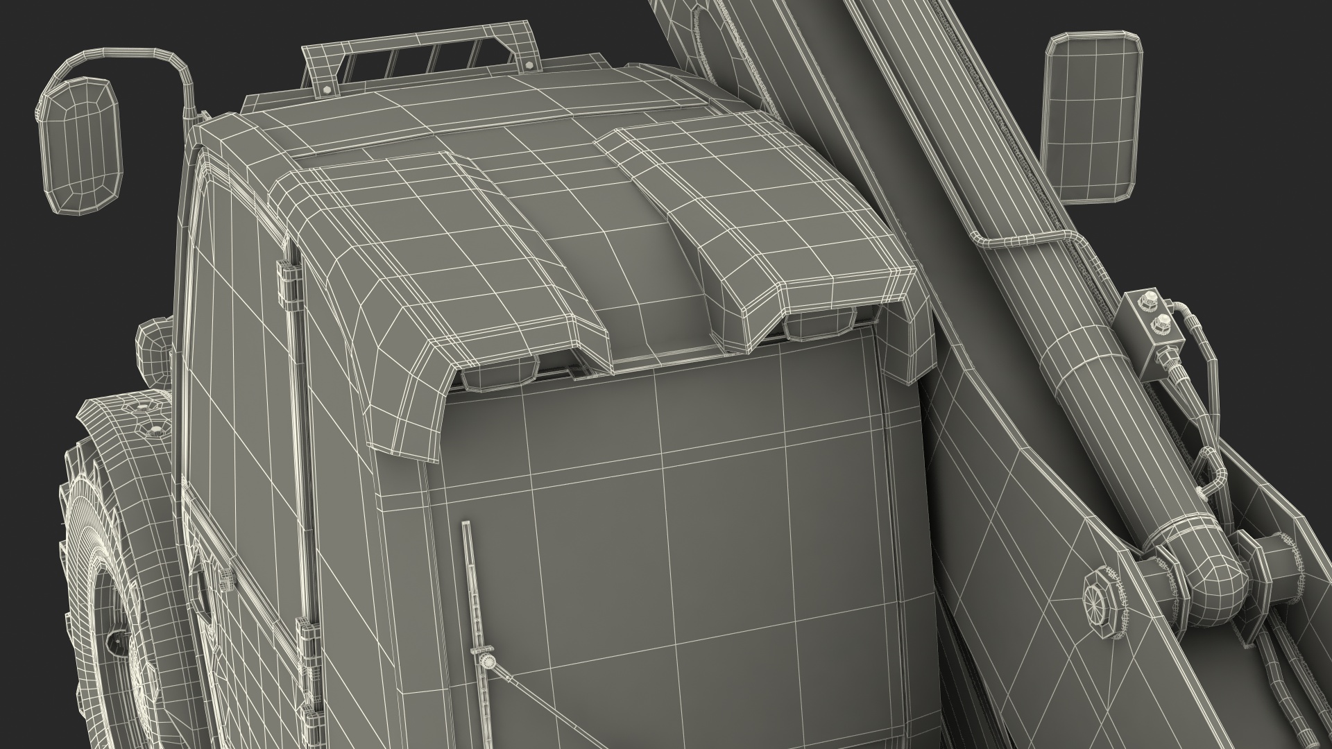Telescopic Loader With Pallet of Bricks 3D model