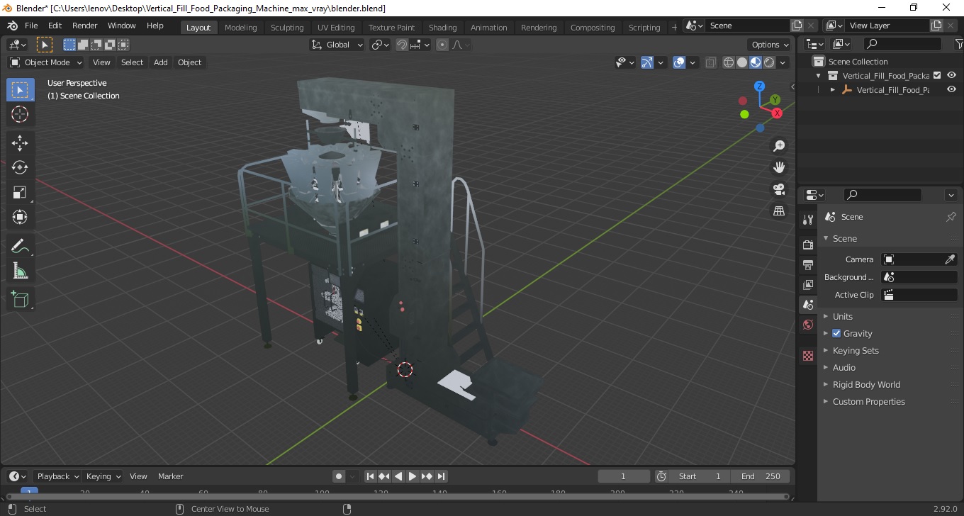 3D Vertical Fill Food Packaging Machine