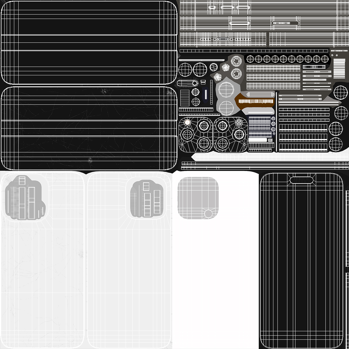 3D Apple Titanium IPhone 15 Pro Max White Cracked