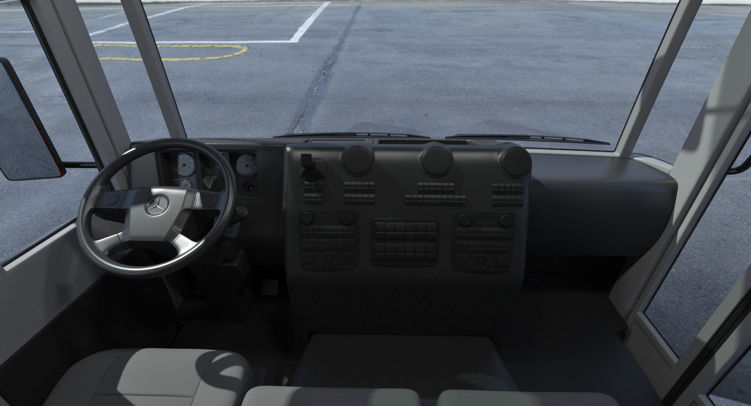 3D Mercedes-Benz Econic 2630 6x4 Rigged