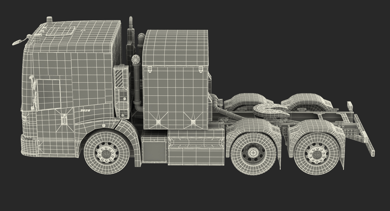3D Mercedes-Benz Econic 2630 6x4 Rigged