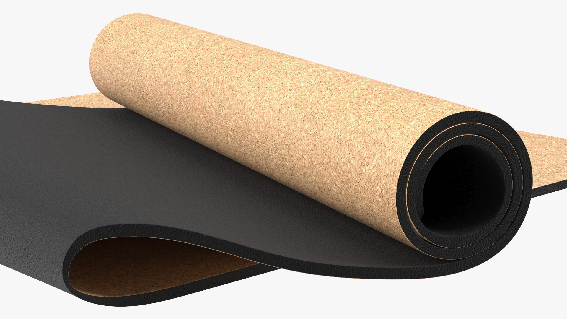 3D model Yoga Mat Folded Cork