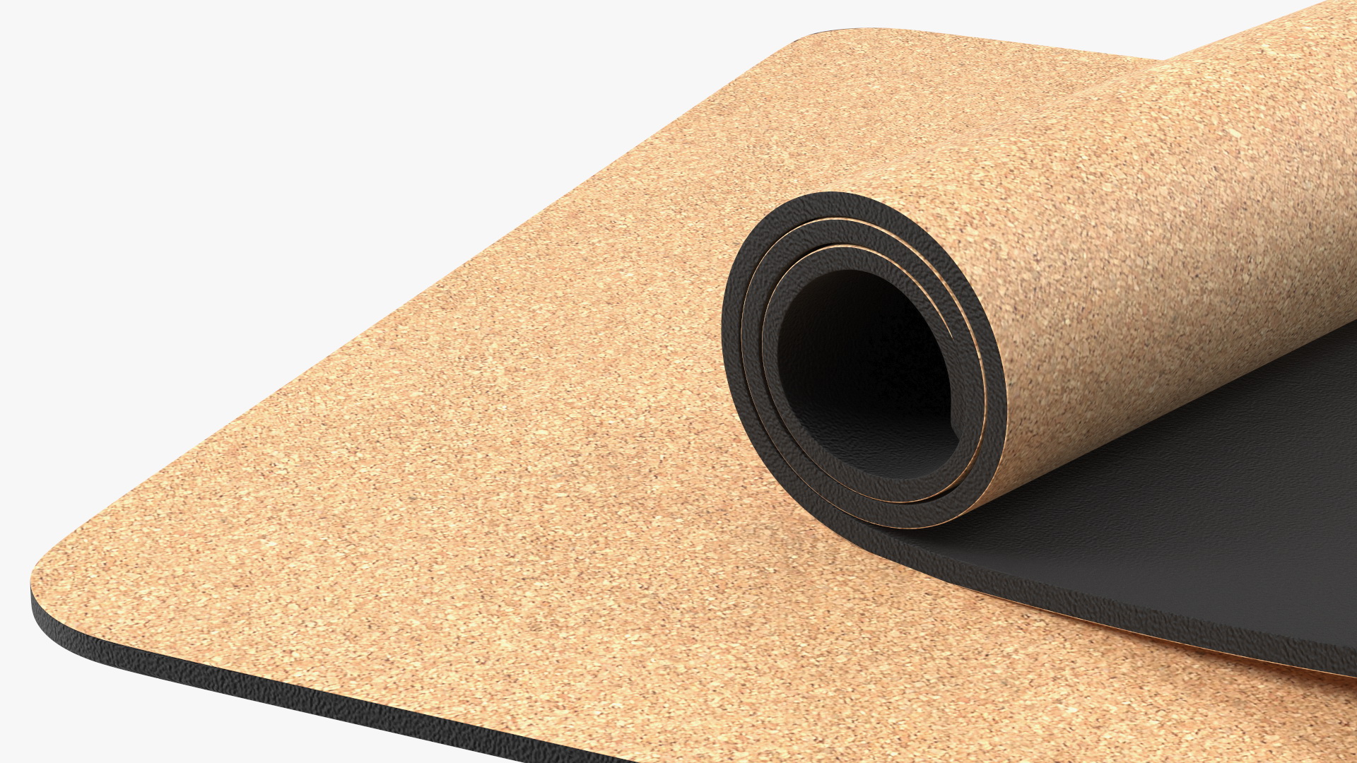 3D model Yoga Mat Folded Cork