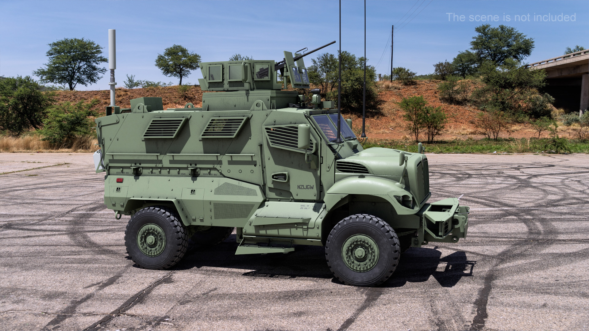 3D Armored Fighting Vehicle Rigged