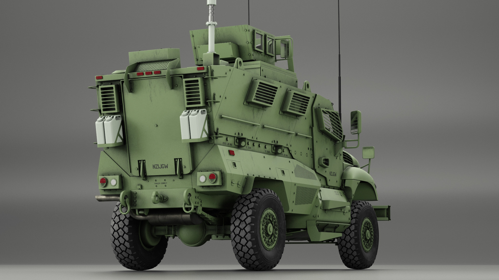 3D Armored Fighting Vehicle Rigged