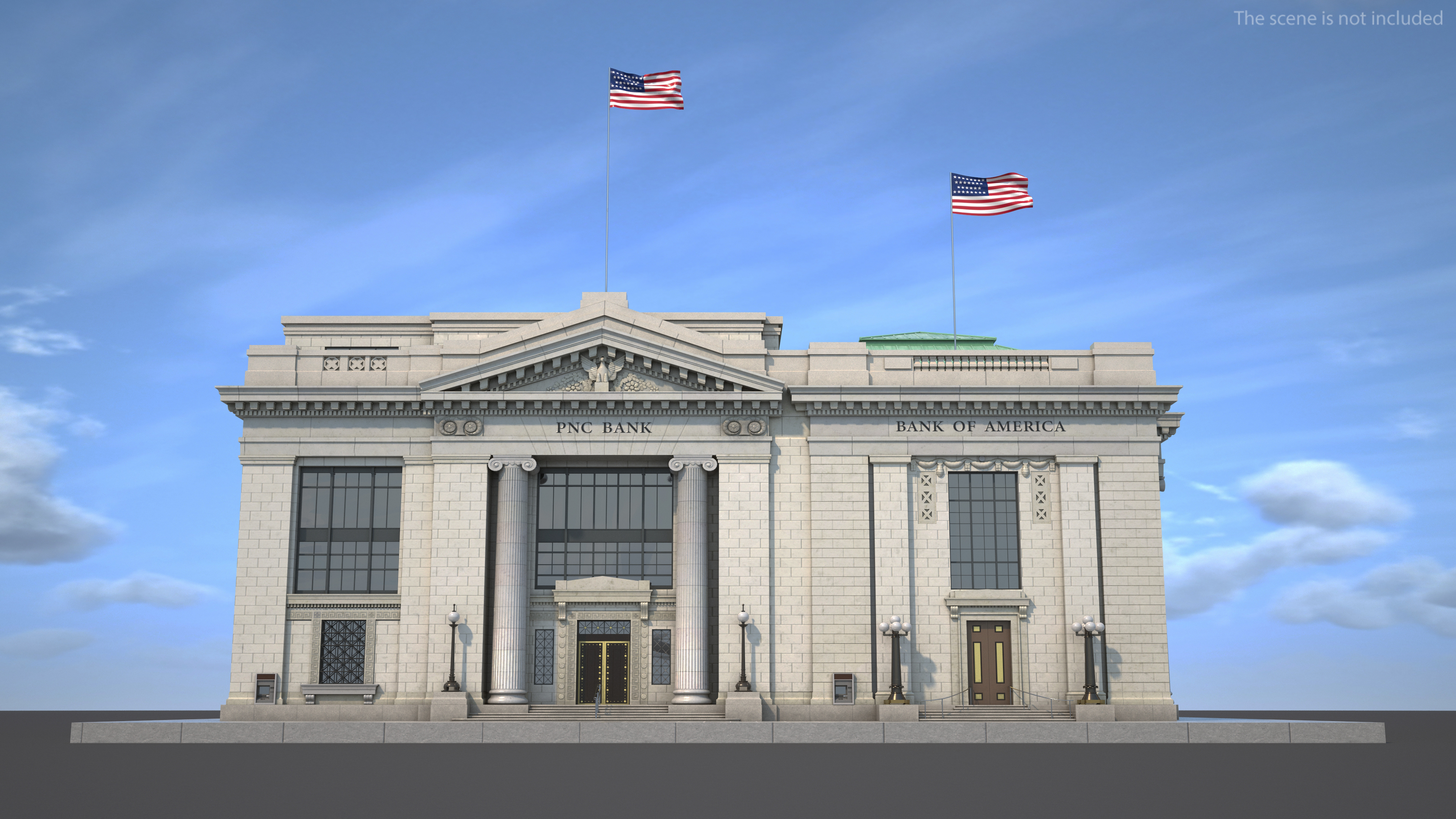 3D Riggs National Bank Building model
