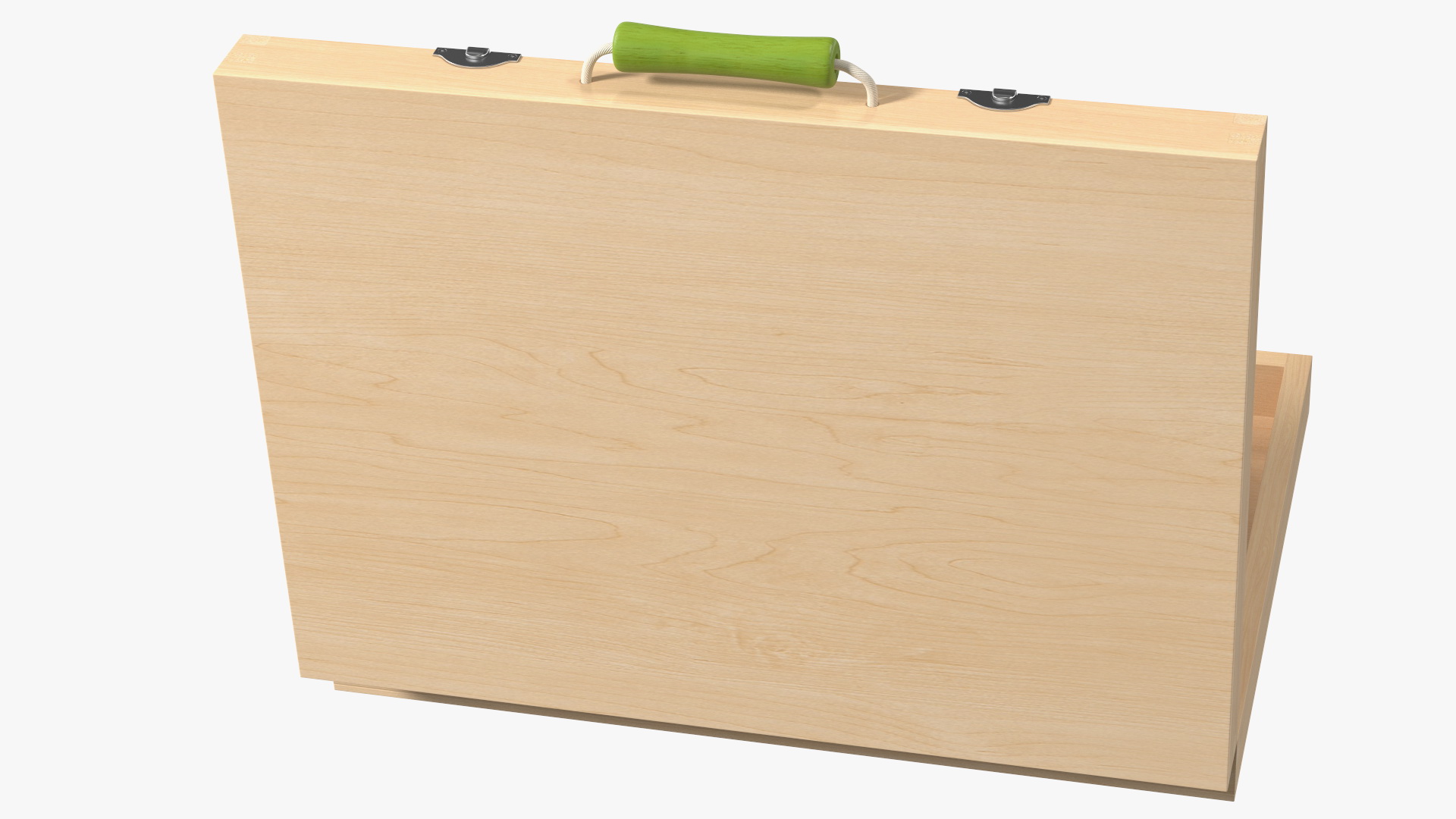 3D model Wood Tool Box with Colorful Wooden Tools