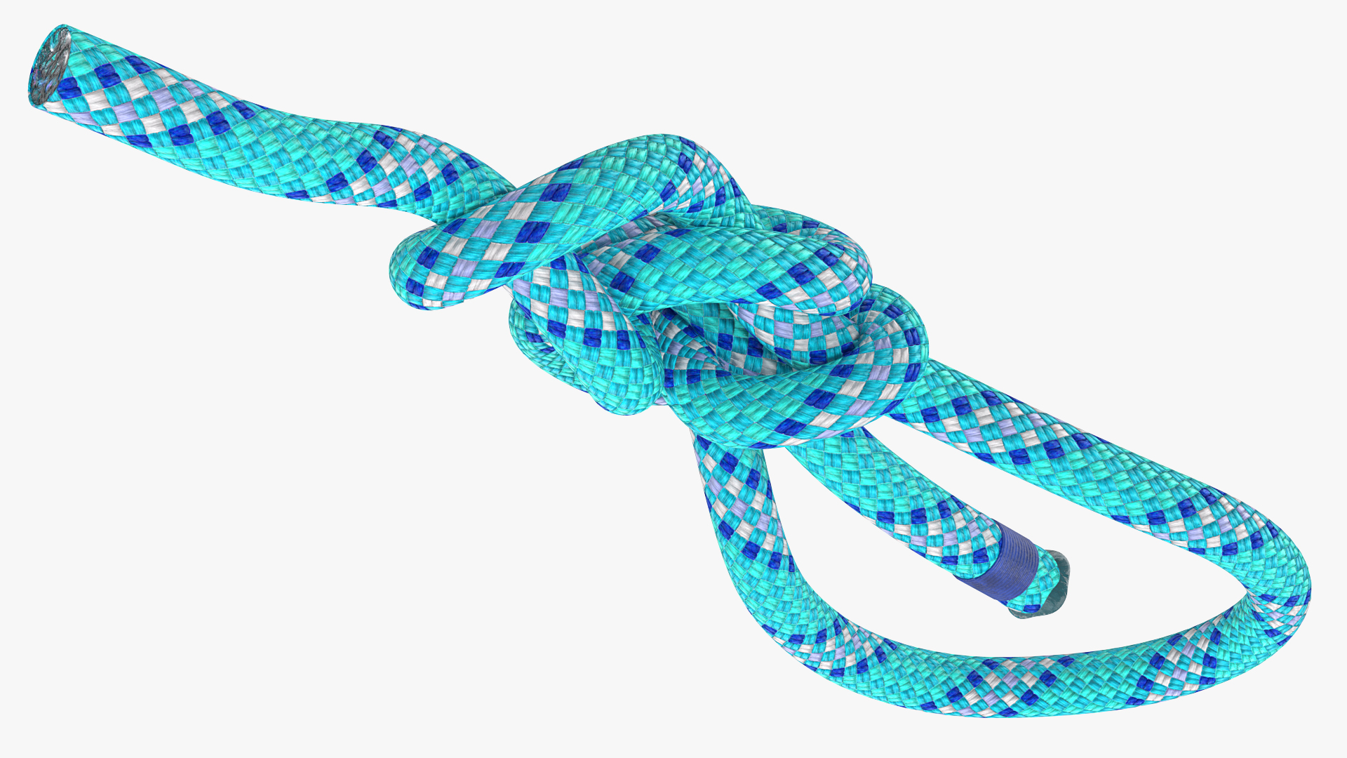 3D Water Bowline Rope Knot model