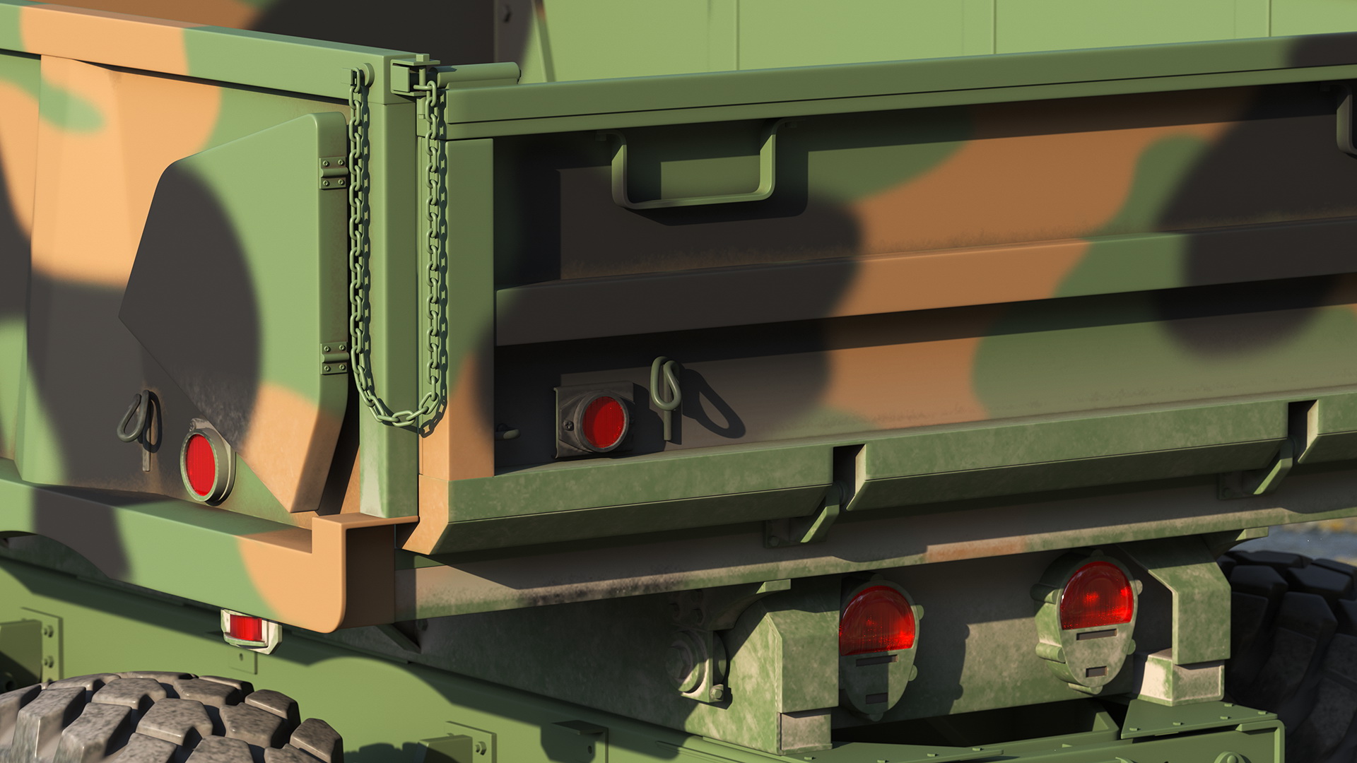 3D model M939 Military Dump Truck Green