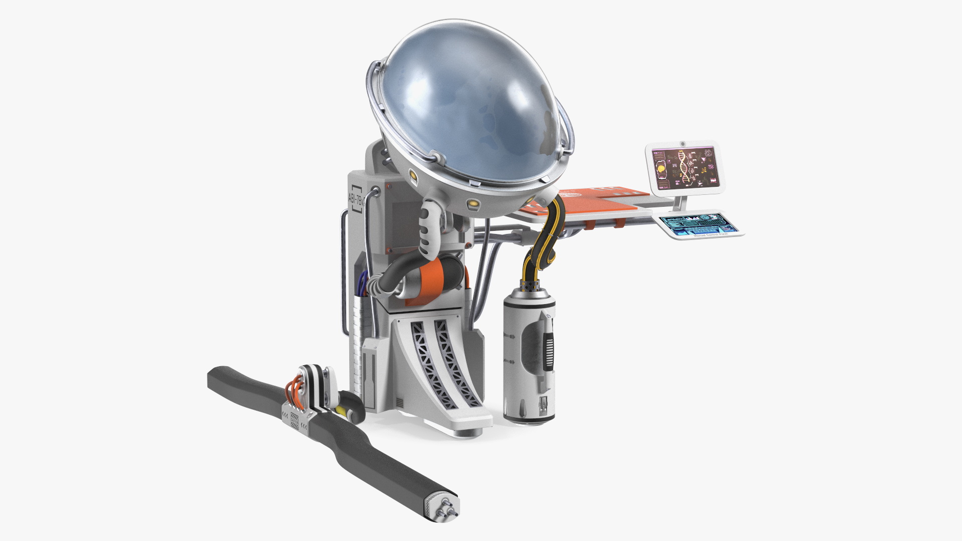 3D model Artificial Womb Concept White Empty