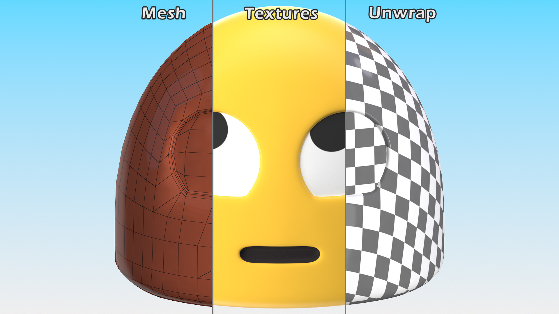 Eye Roll Android Emoji 3D