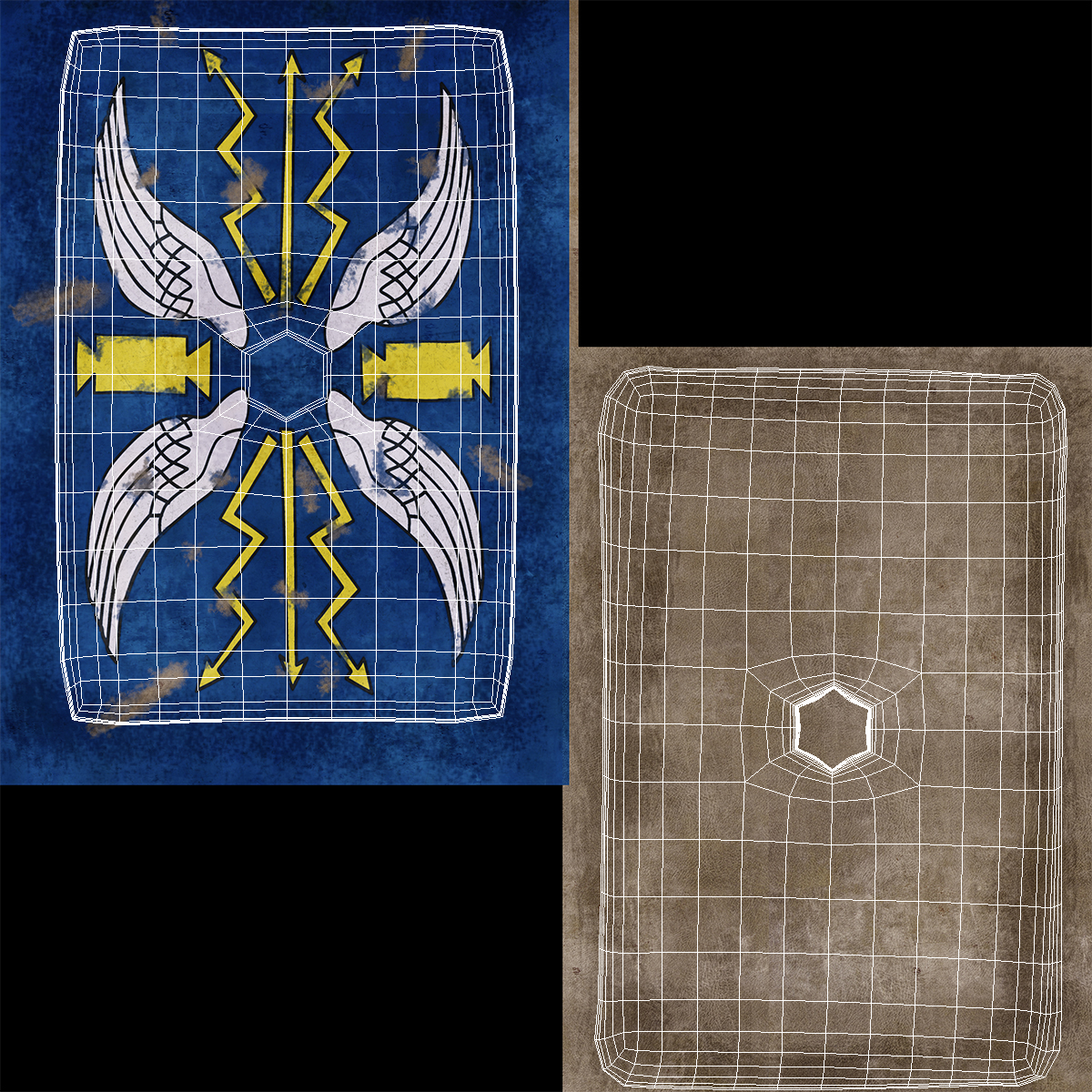 Roman Shield 3D