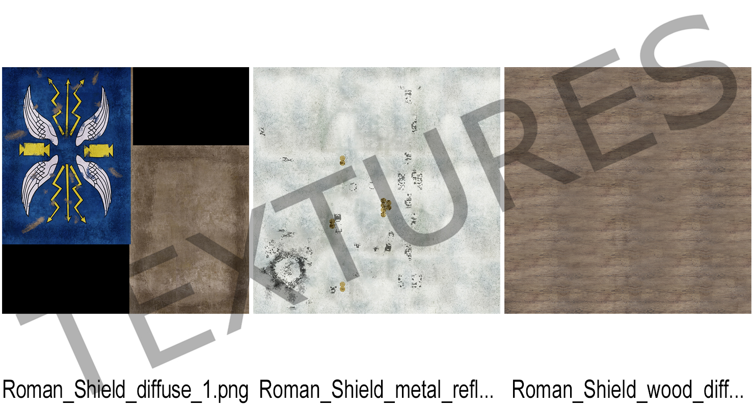 Roman Shield 3D