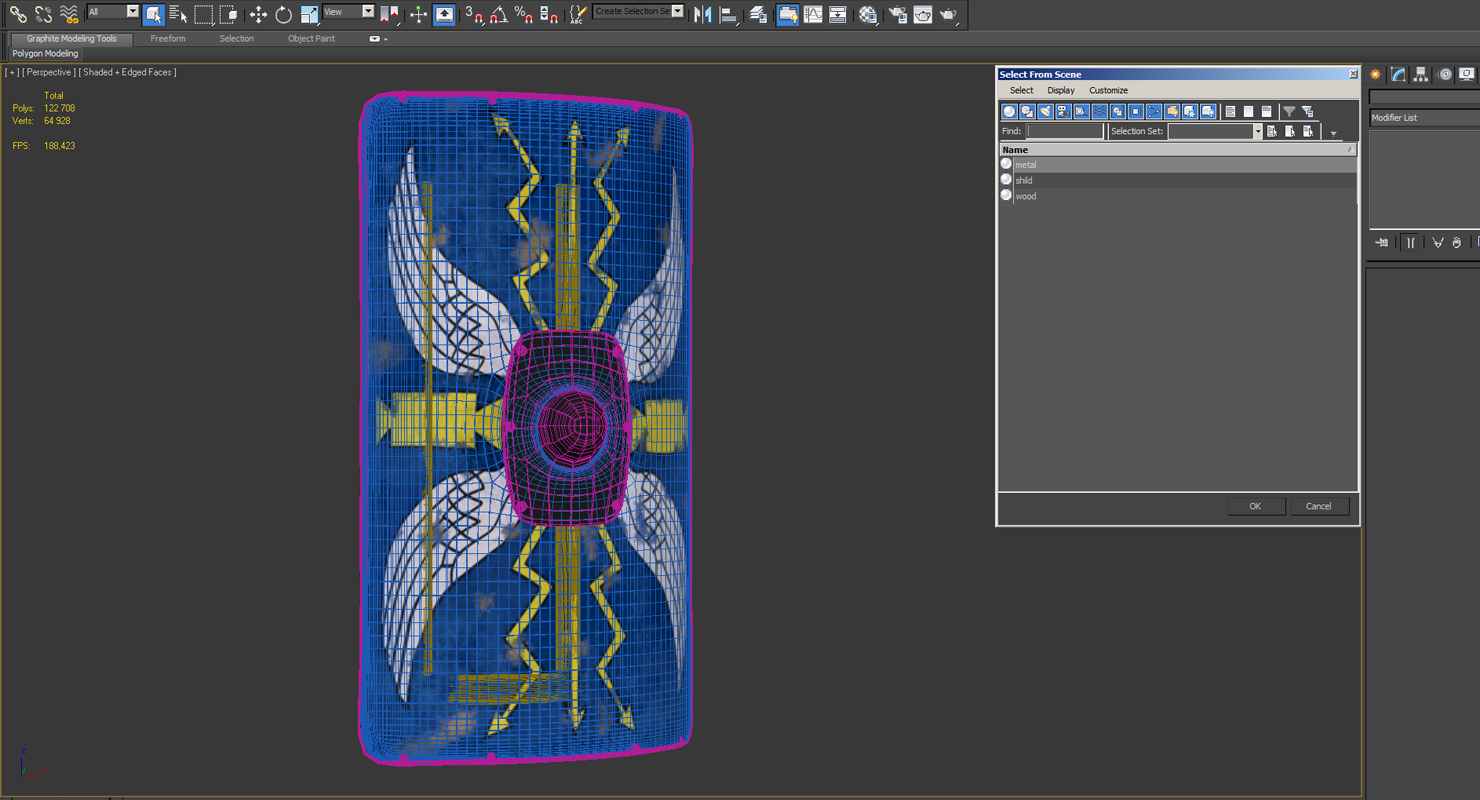 Roman Shield 3D