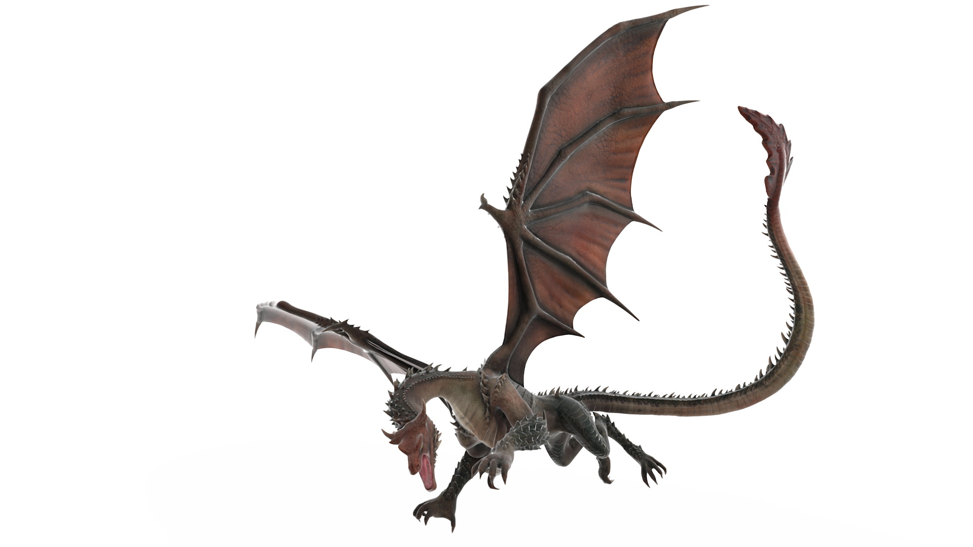 3D model Fantasy Winged Dragon Creature