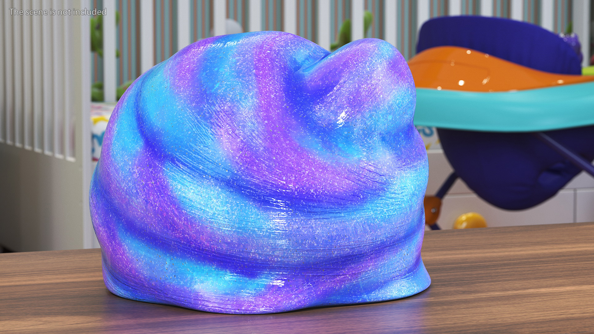 Blue Purple Toy Slimes 3D