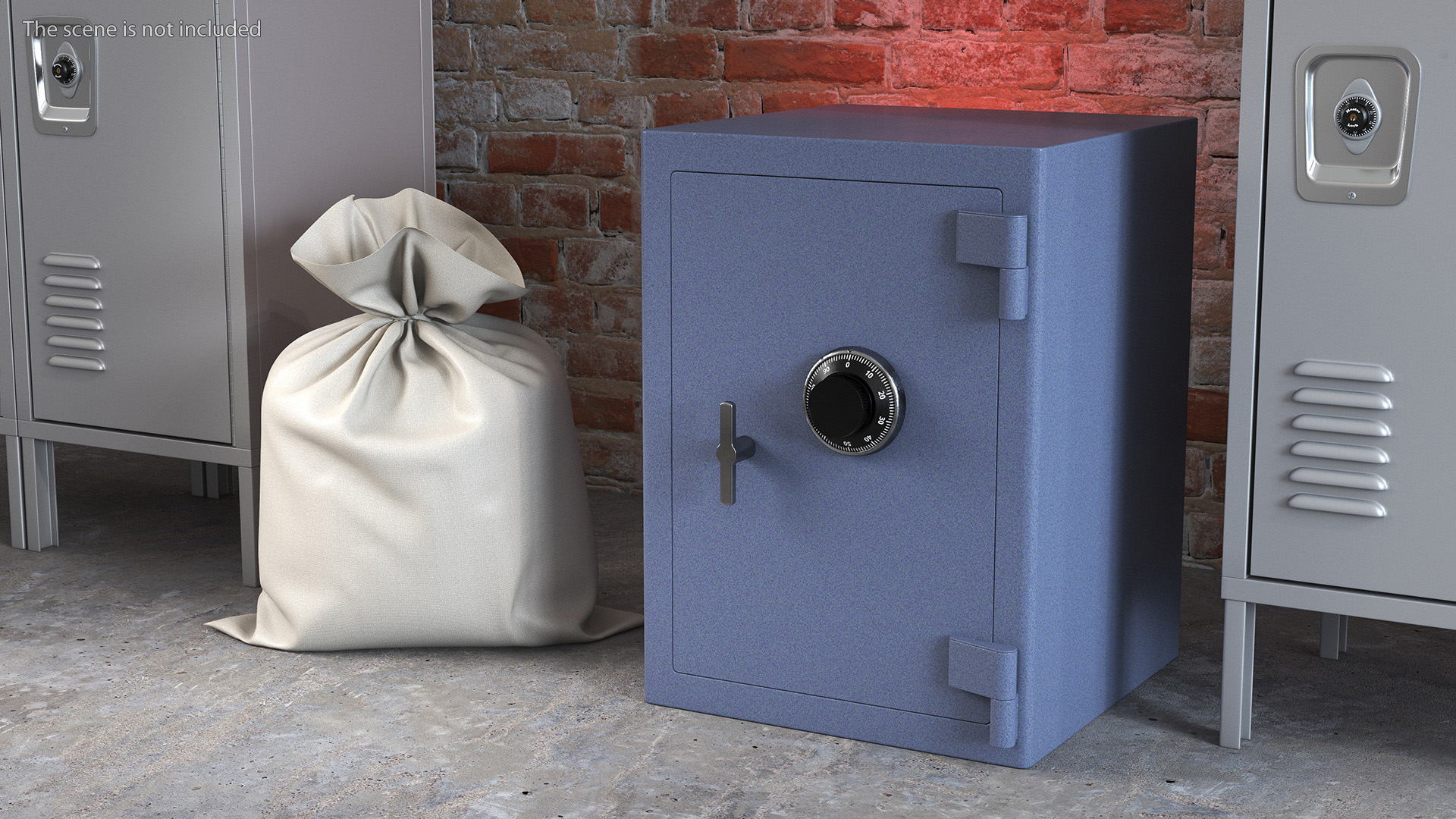 Analog Fire Proof Safe 3D