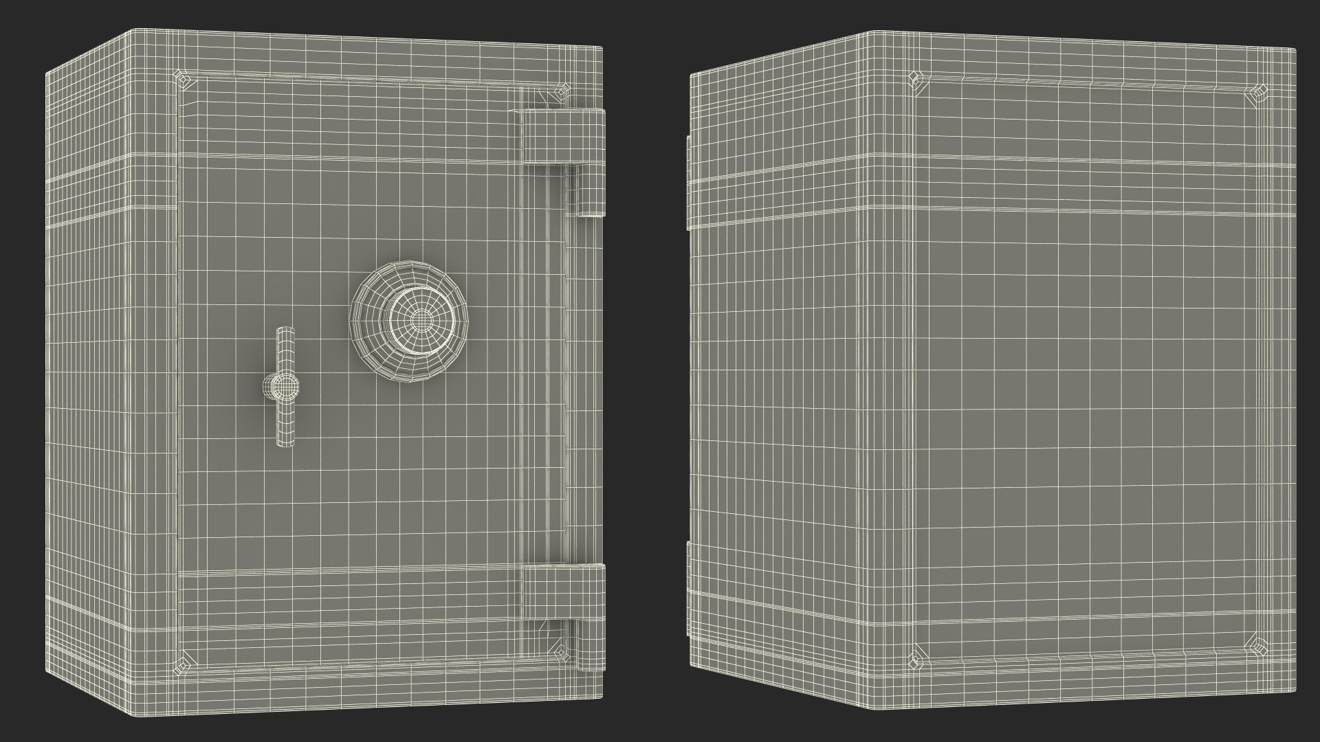 Analog Fire Proof Safe 3D