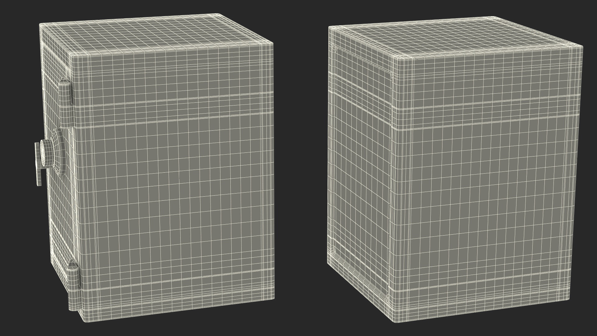 Analog Fire Proof Safe 3D