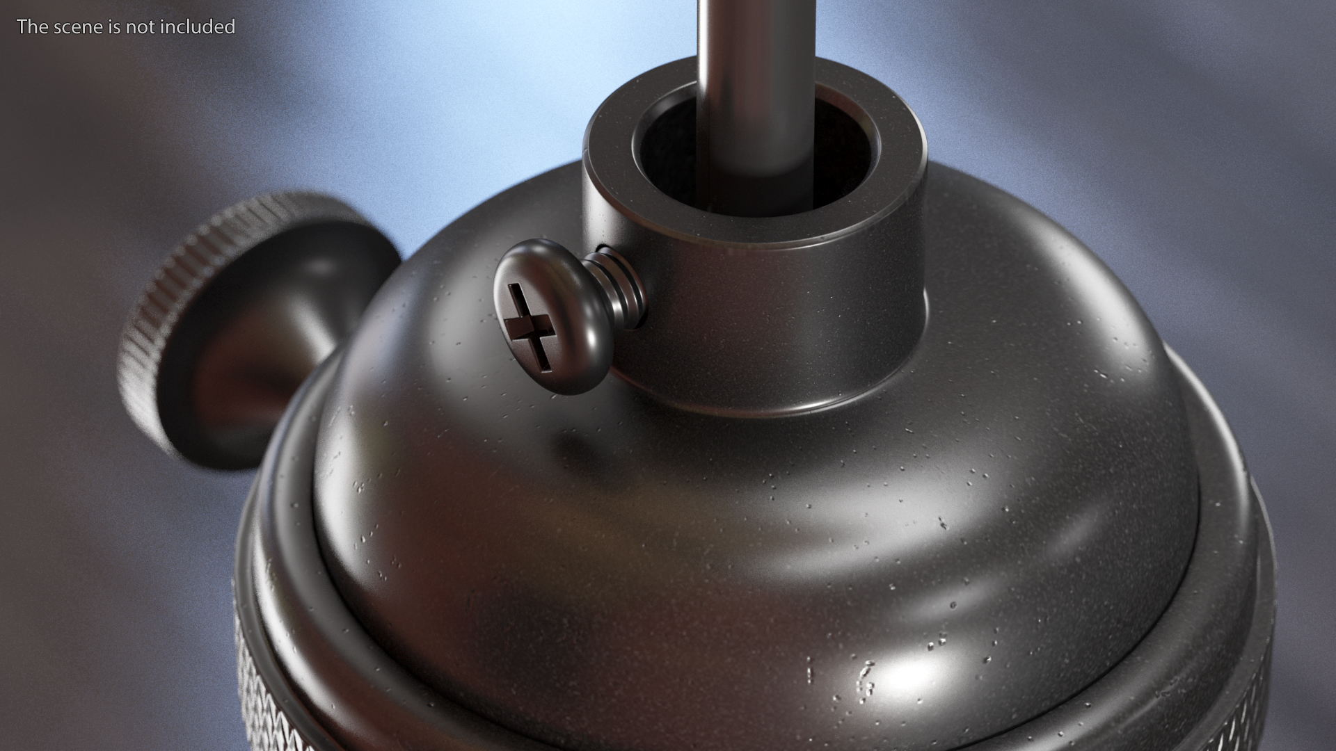 3D model Vintage Lightbulb Socket Black