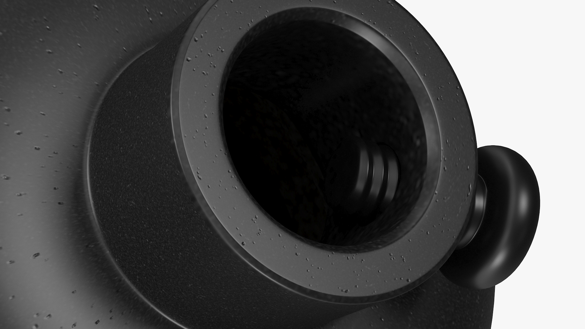 3D model Vintage Lightbulb Socket Black