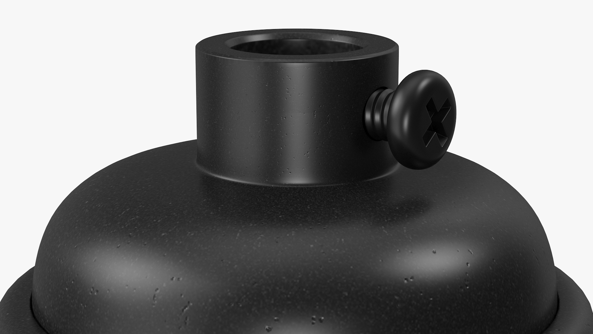 3D model Vintage Lightbulb Socket Black