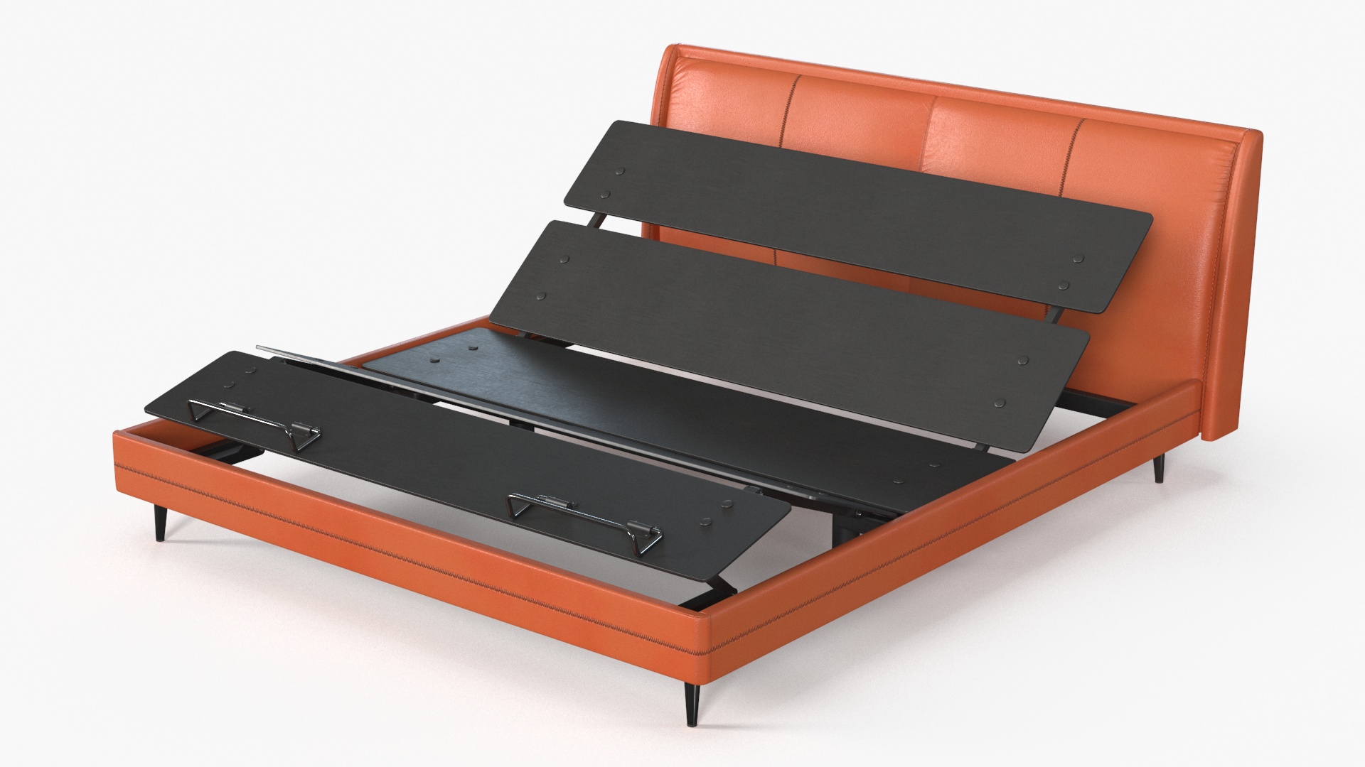 3D Smart Electric Bed Pro Xiaomi Orange Rigged model