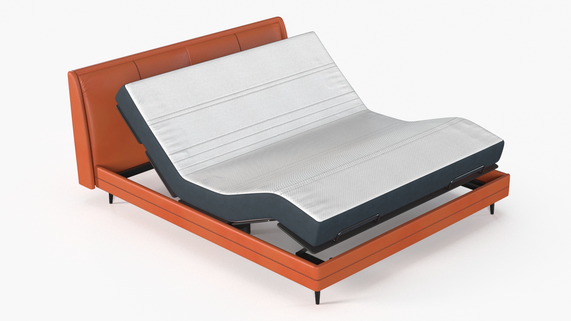 3D Smart Electric Bed Pro Xiaomi Orange Rigged model