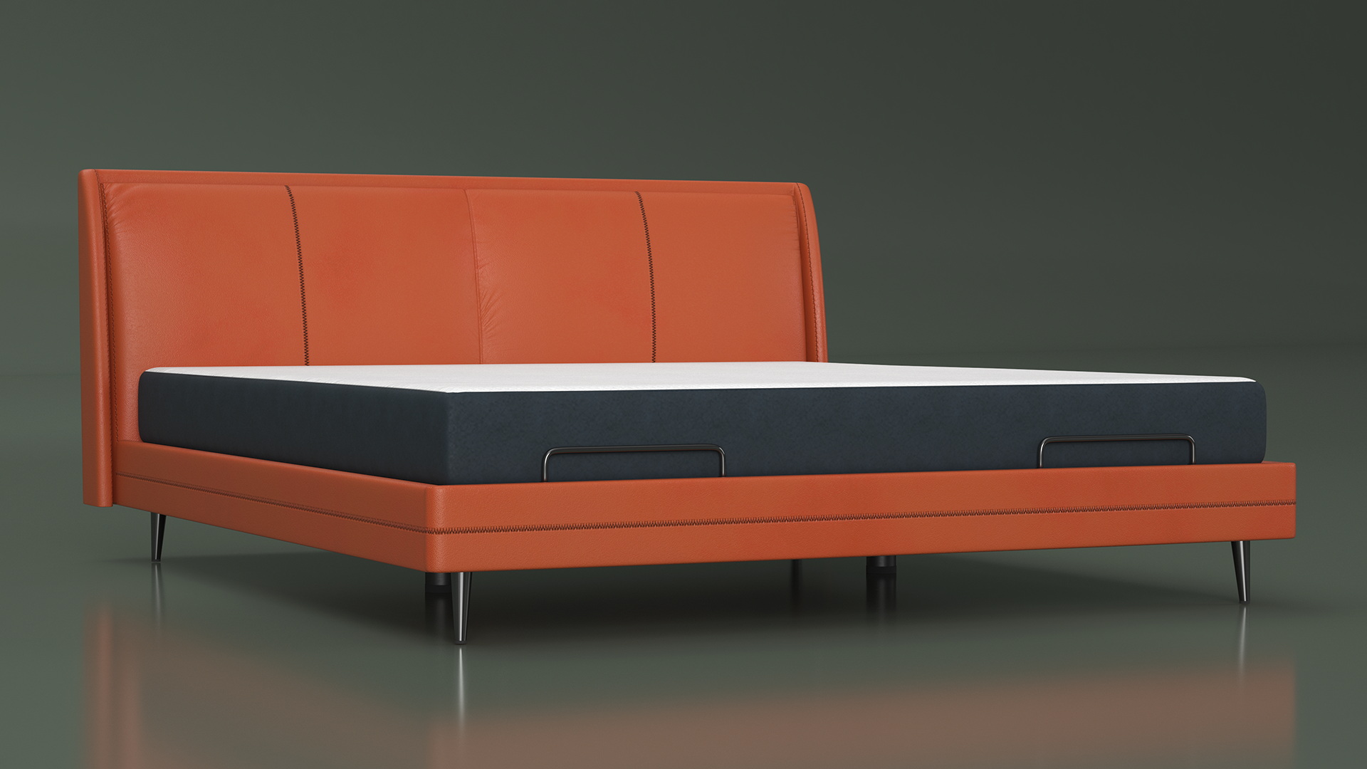 3D Smart Electric Bed Pro Xiaomi Orange Rigged model