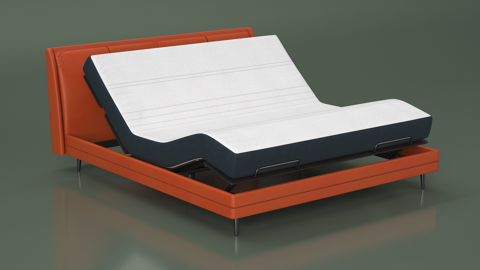 3D Smart Electric Bed Pro Xiaomi Orange Rigged model