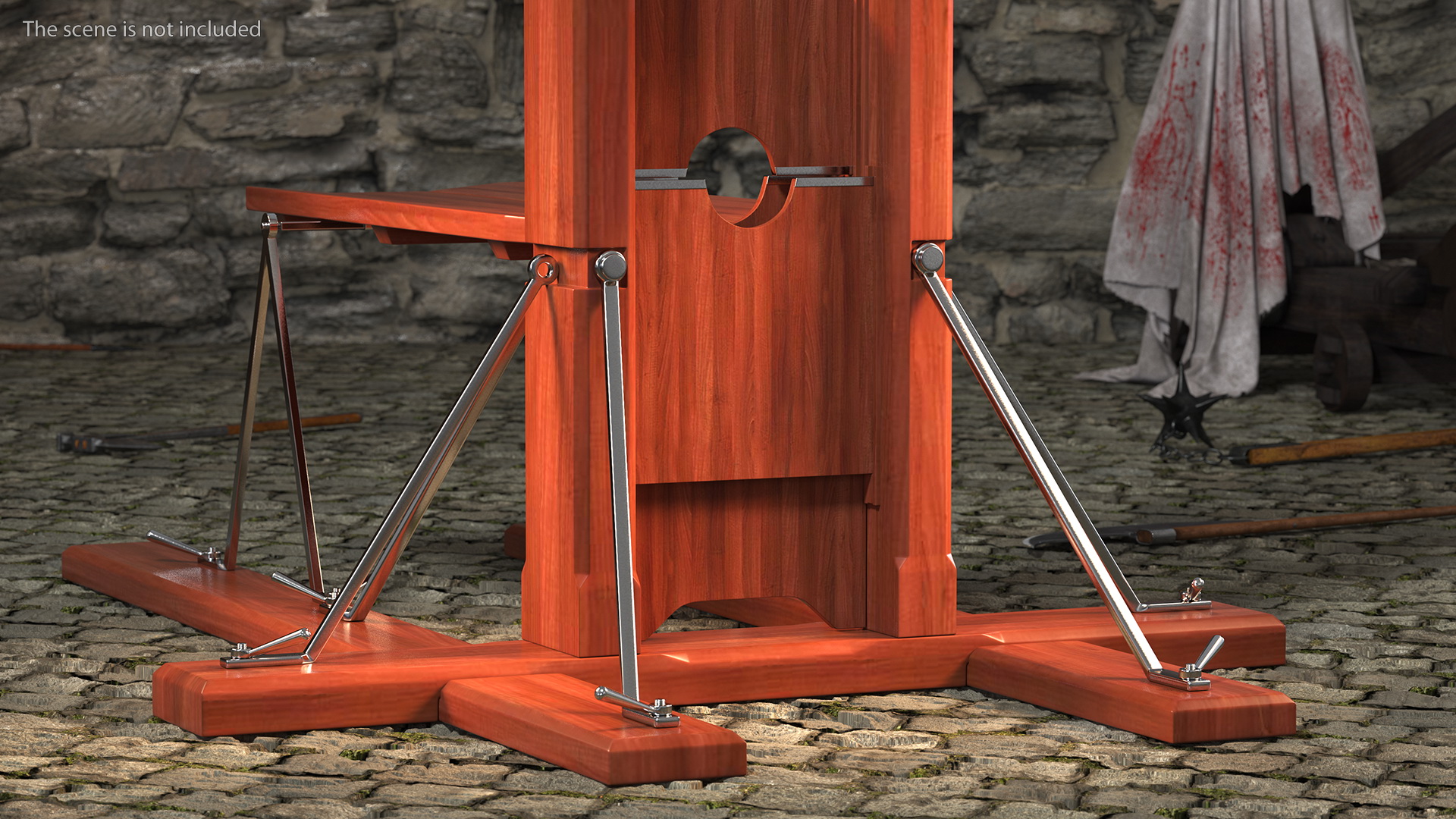Vintage European Guillotine 3D
