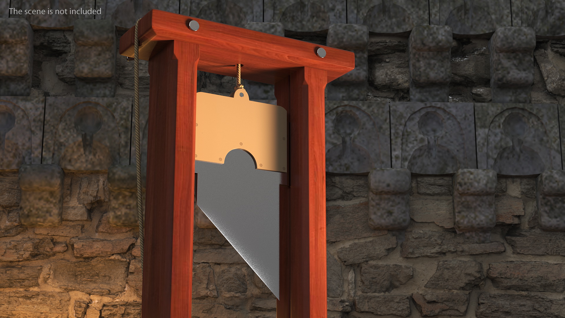 Vintage European Guillotine 3D