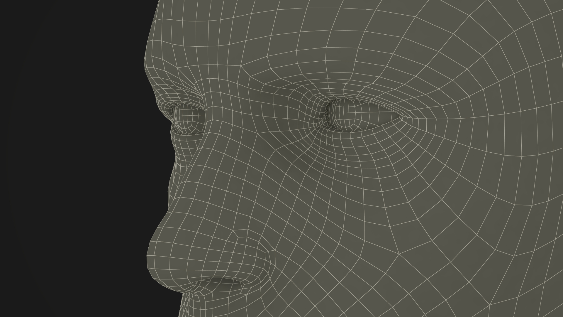 Male Physique Character A-pose Fur 3D model