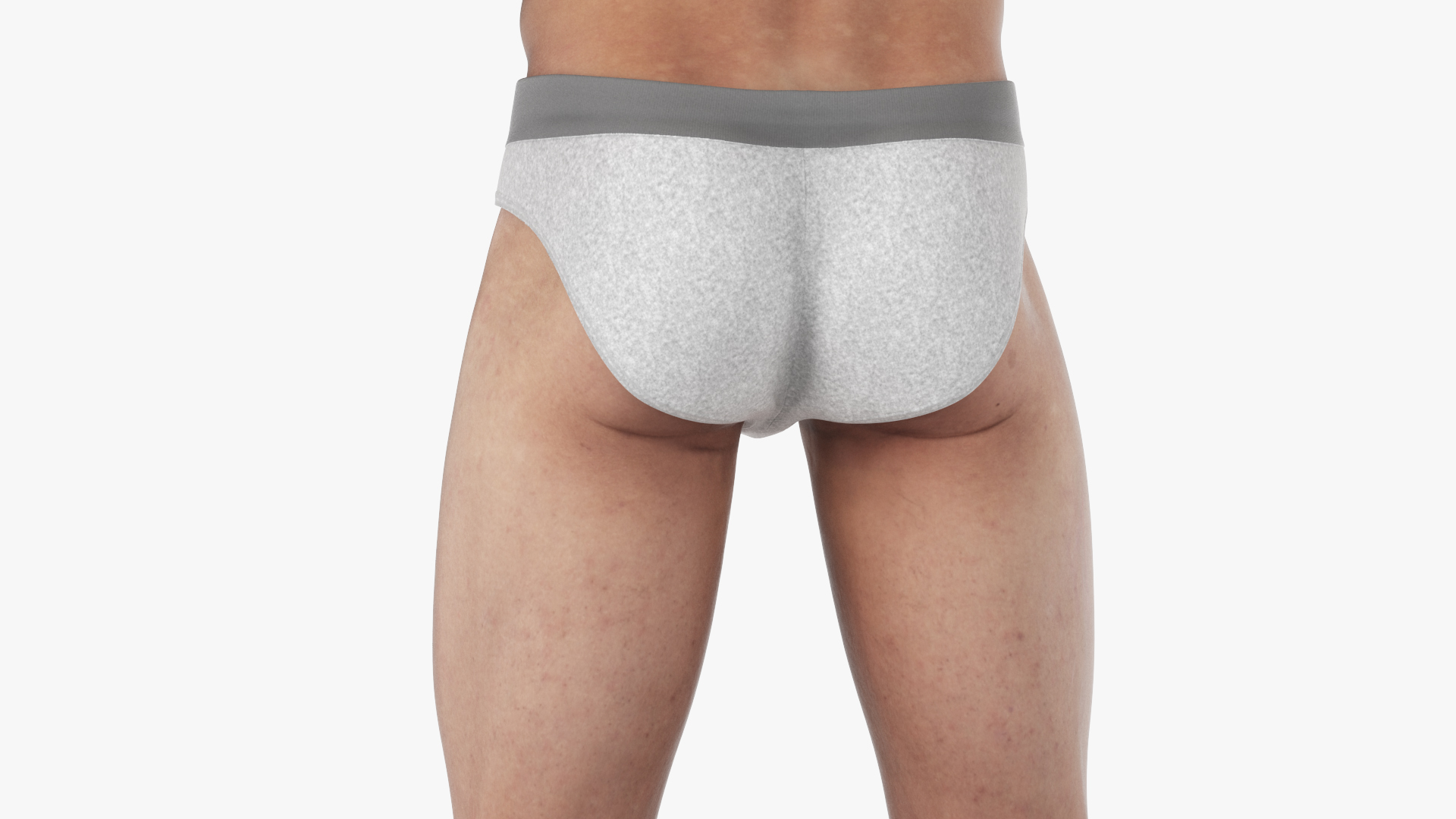Male Physique Character A-pose Fur 3D model