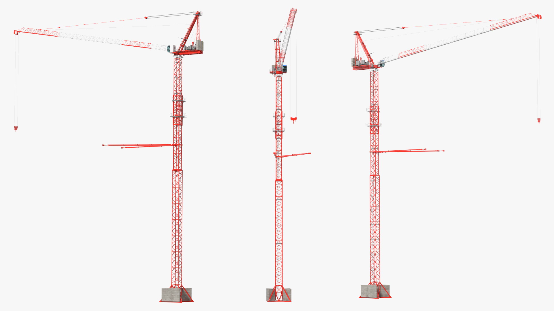 Tower Crane Rigged for Cinema 4D 3D