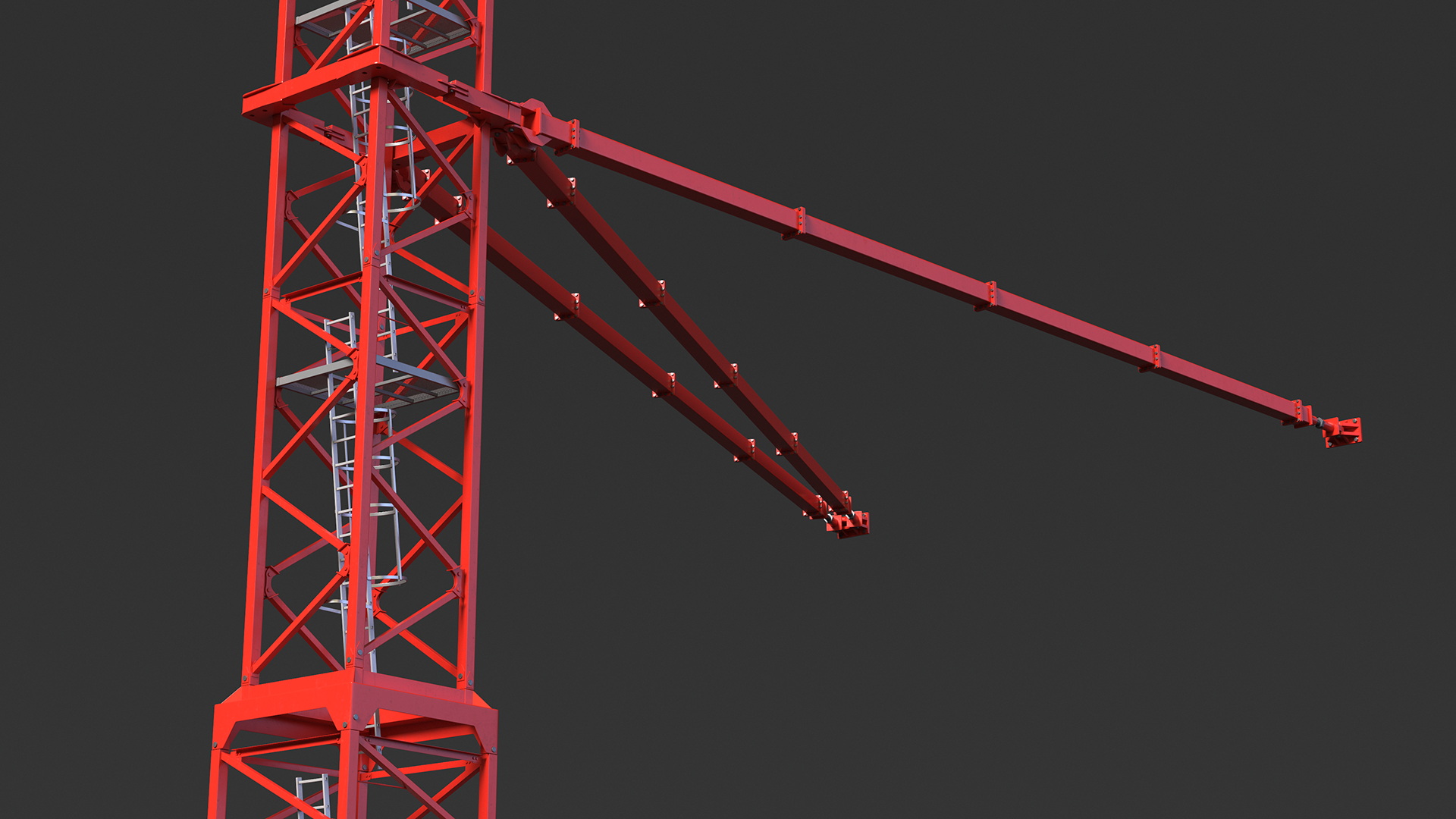 Tower Crane Rigged for Cinema 4D 3D