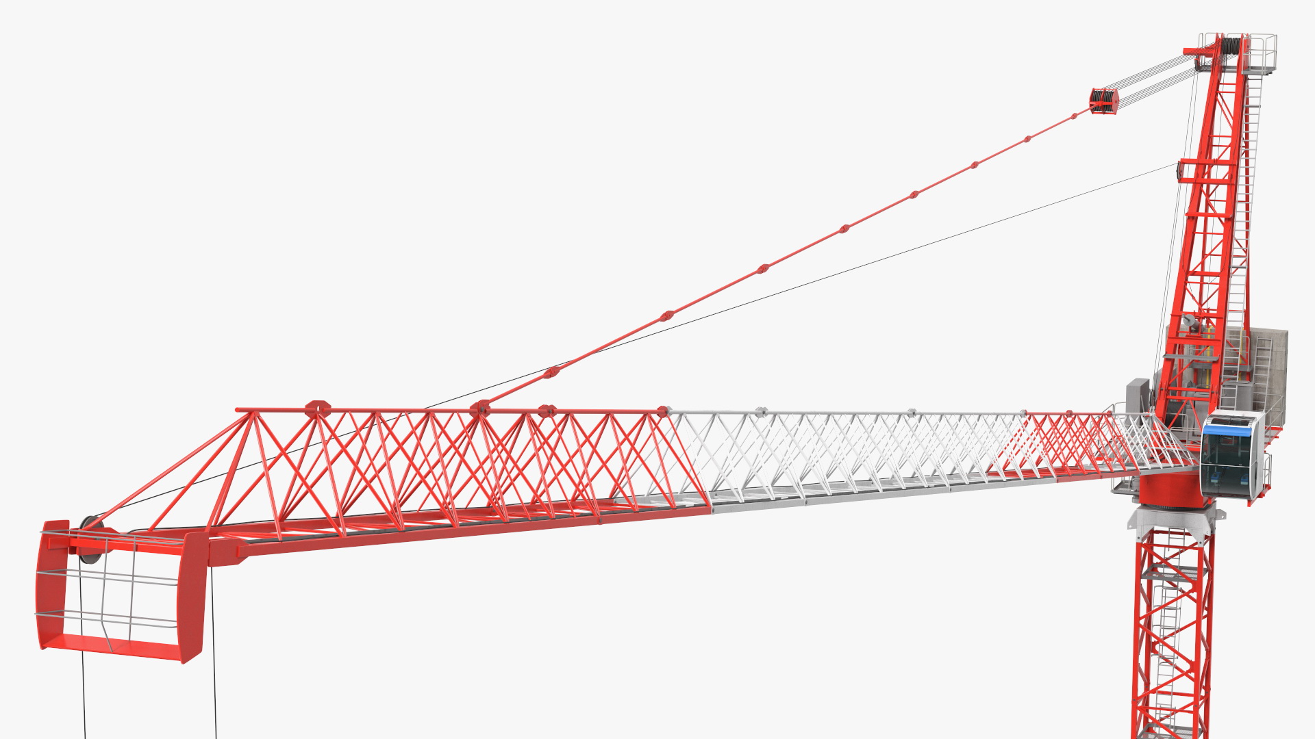 Tower Crane Rigged for Cinema 4D 3D