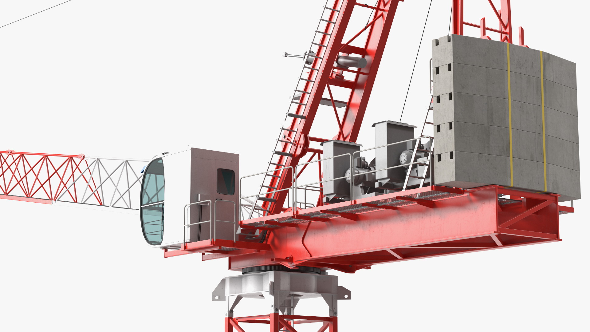 Tower Crane Rigged for Cinema 4D 3D