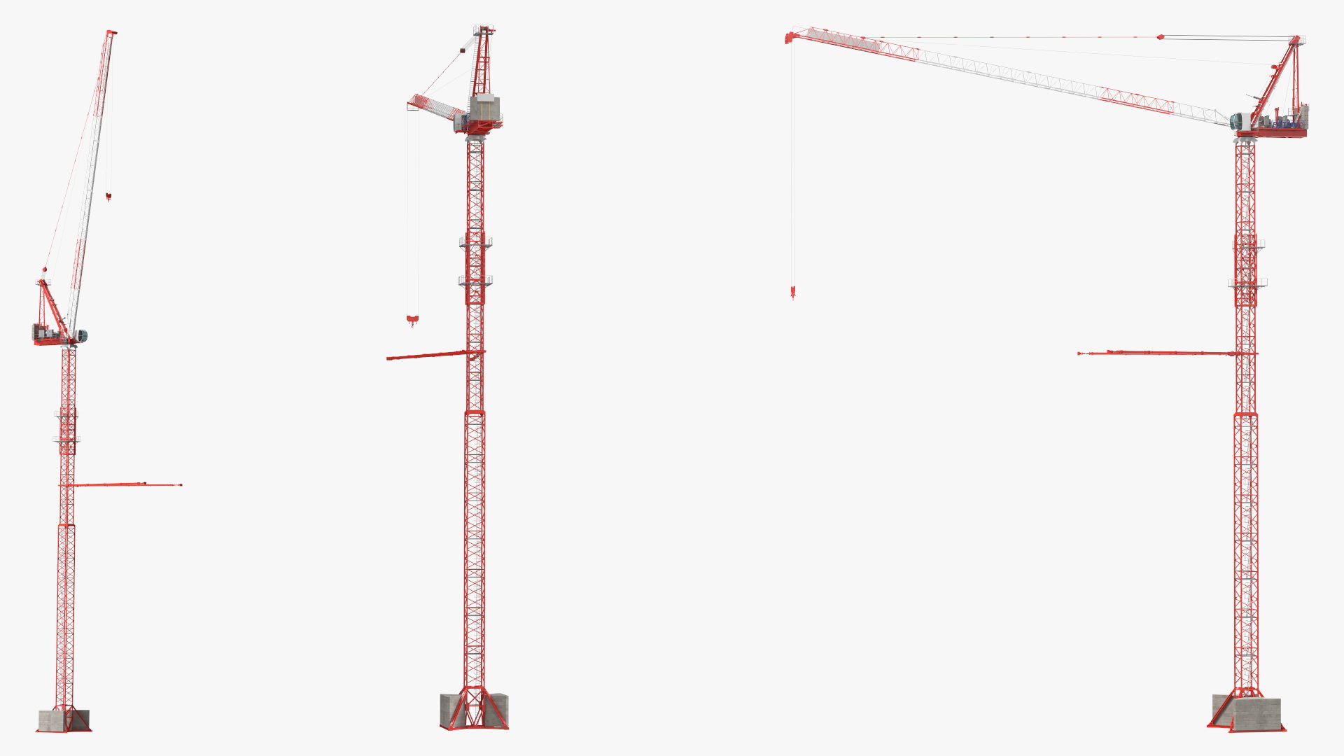 Tower Crane Rigged for Cinema 4D 3D