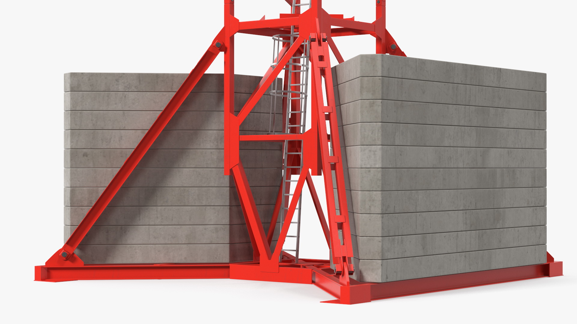 Tower Crane Rigged for Cinema 4D 3D