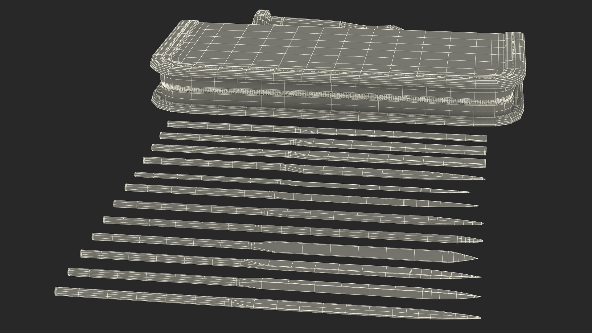 Diamond Files and Case 3D