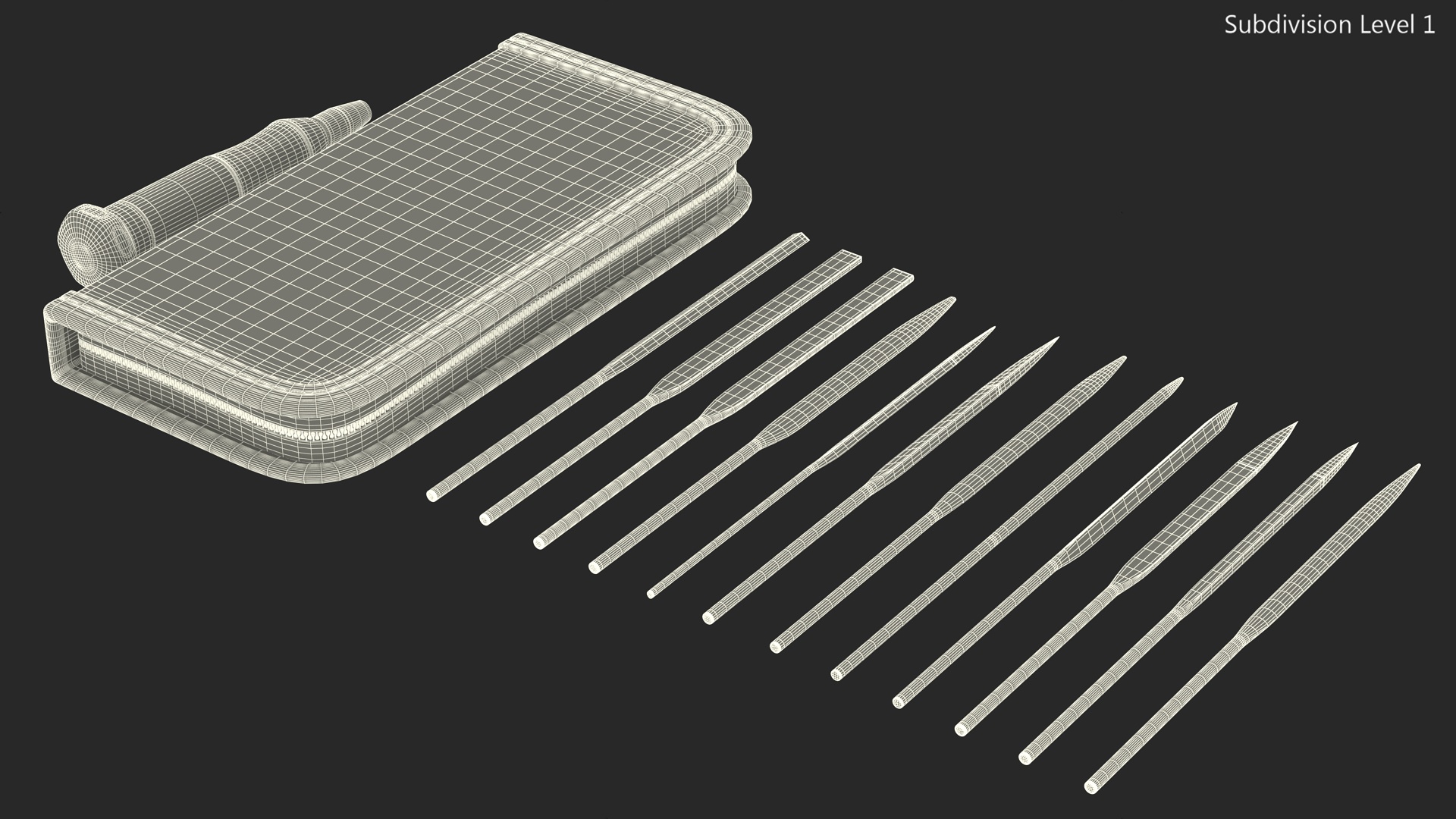 Diamond Files and Case 3D