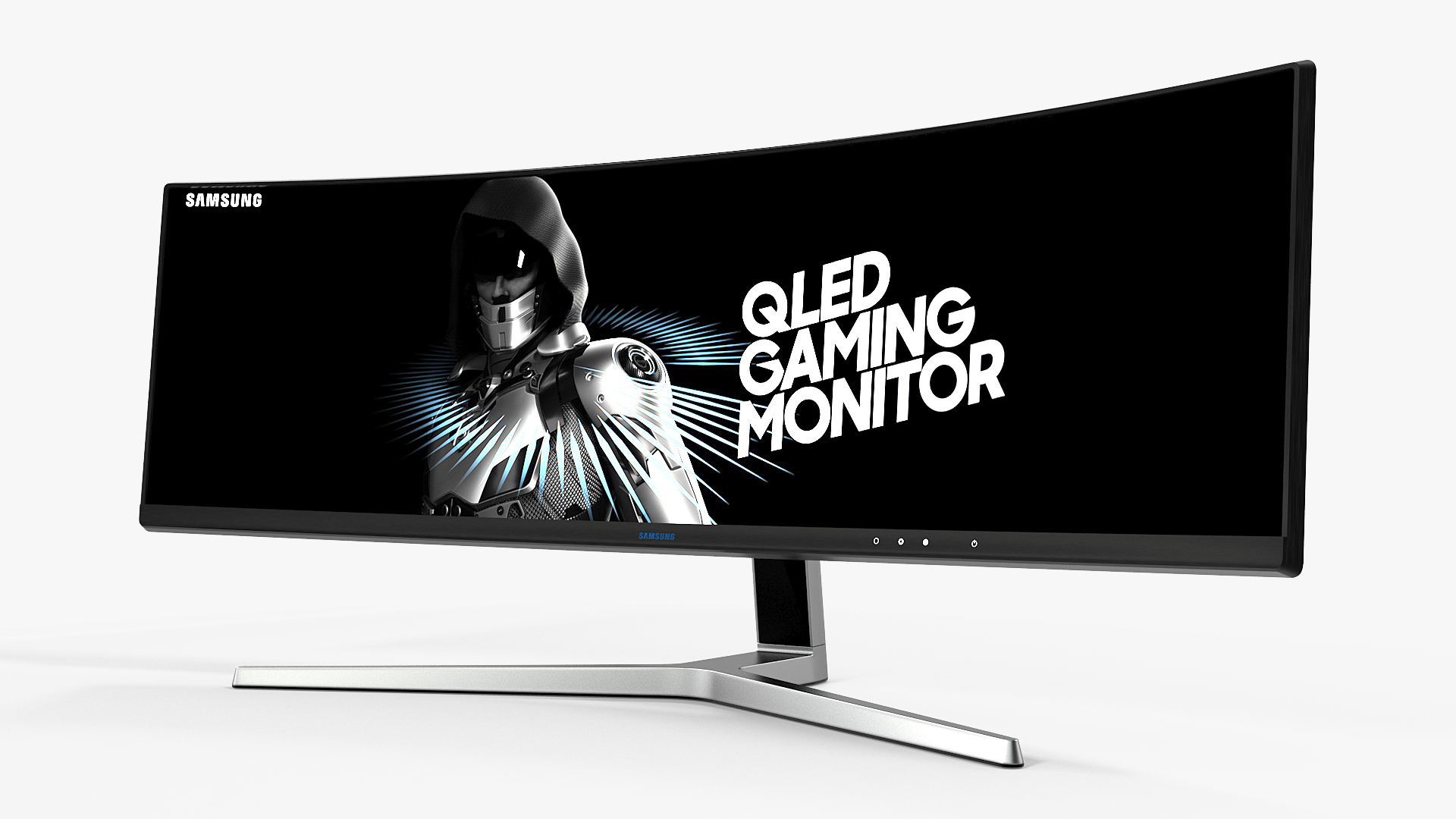 3D Samsung Ultrawide CHG90 QLED Gaming Monitor model