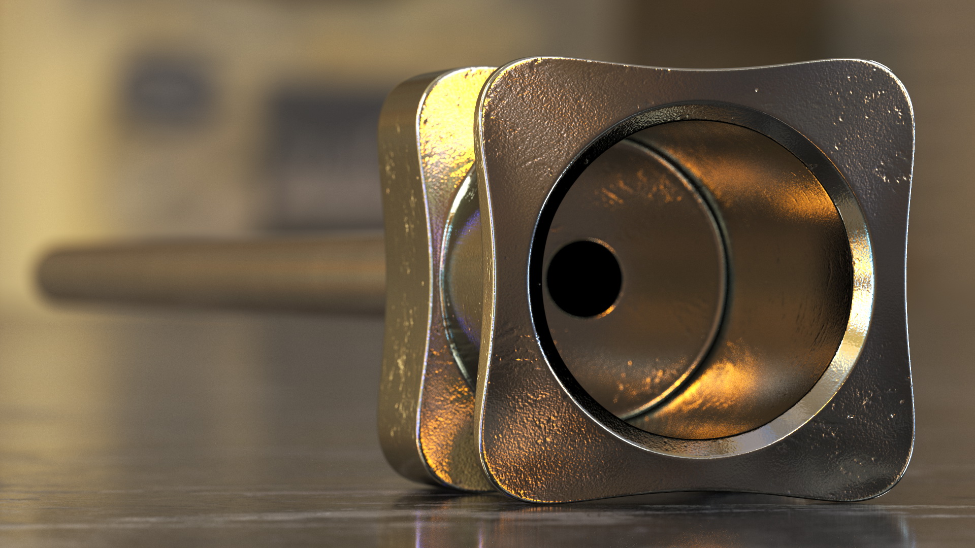 3D model Hamilton Metal Hub Needle