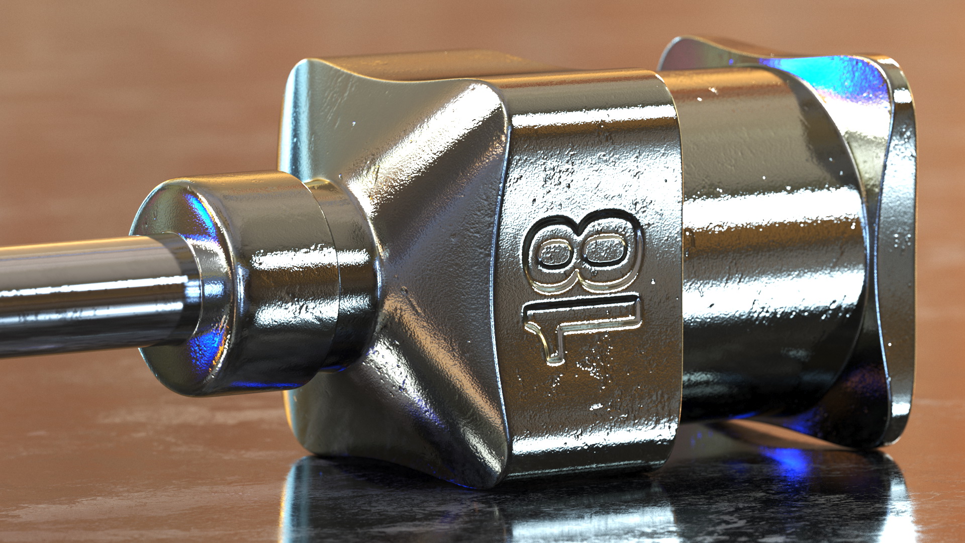 3D model Hamilton Metal Hub Needle