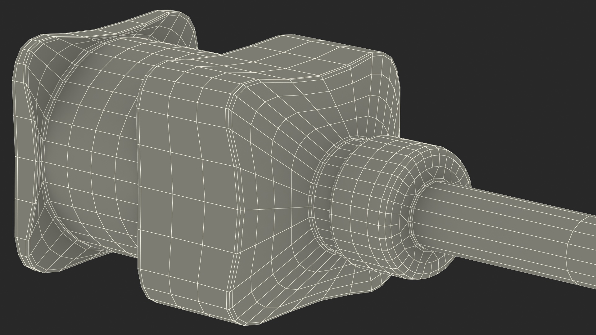 3D model Hamilton Metal Hub Needle