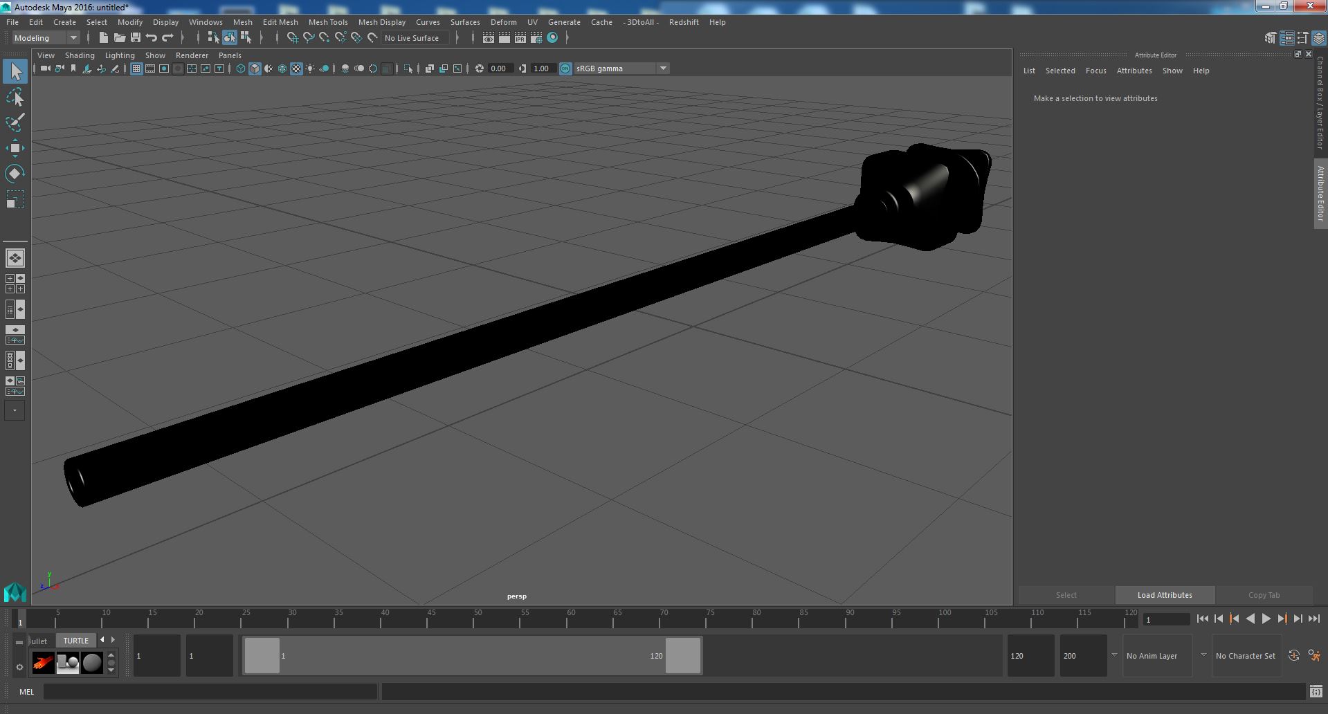 3D model Hamilton Metal Hub Needle