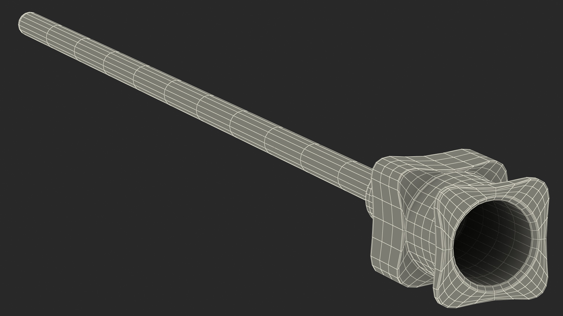 3D model Hamilton Metal Hub Needle