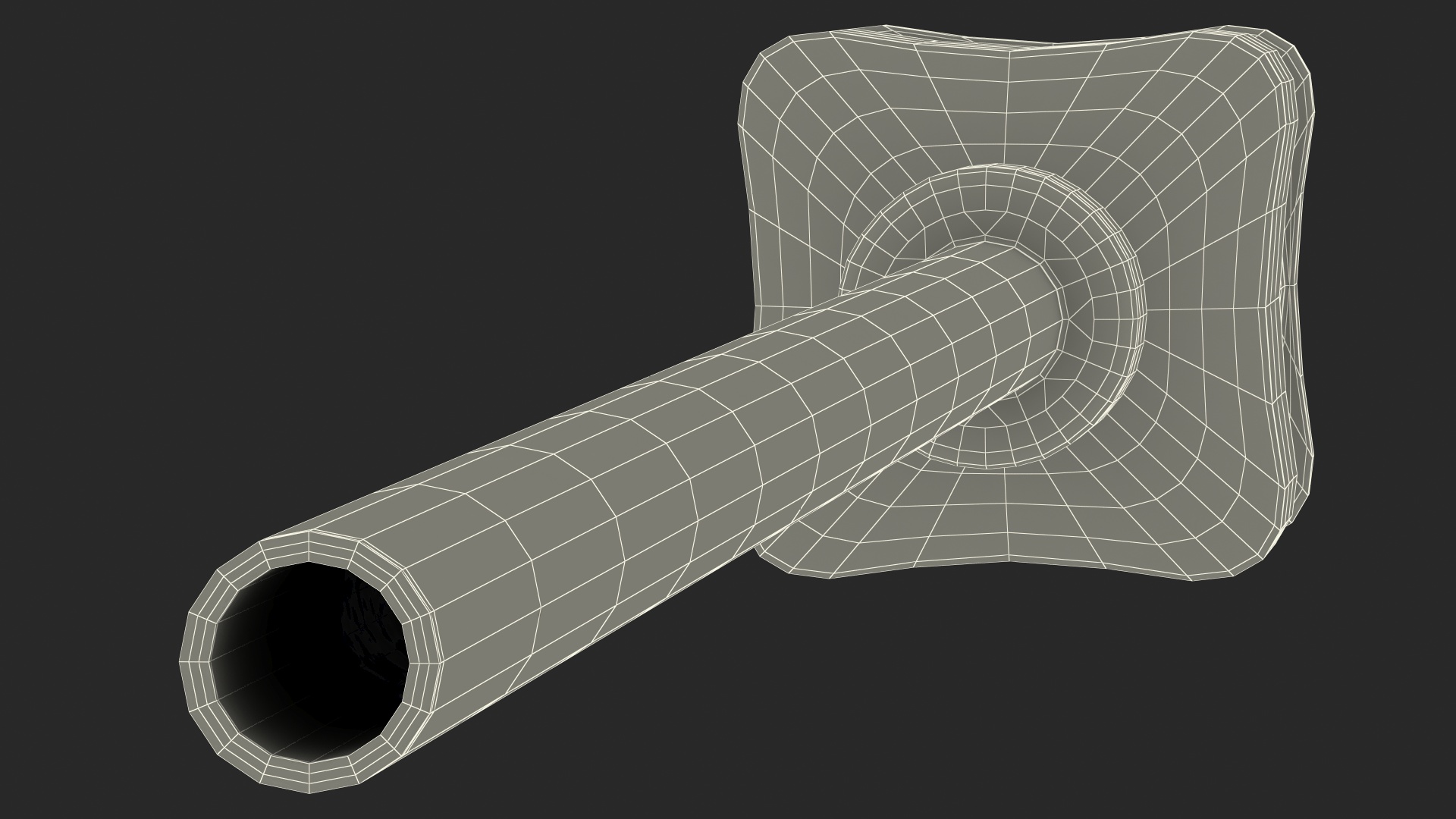 3D model Hamilton Metal Hub Needle